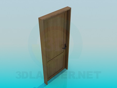 modelo 3D Puerta de madera - escuchar modelo 3D Puerta de madera - escuchar
