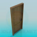 3d model Wooden door - preview