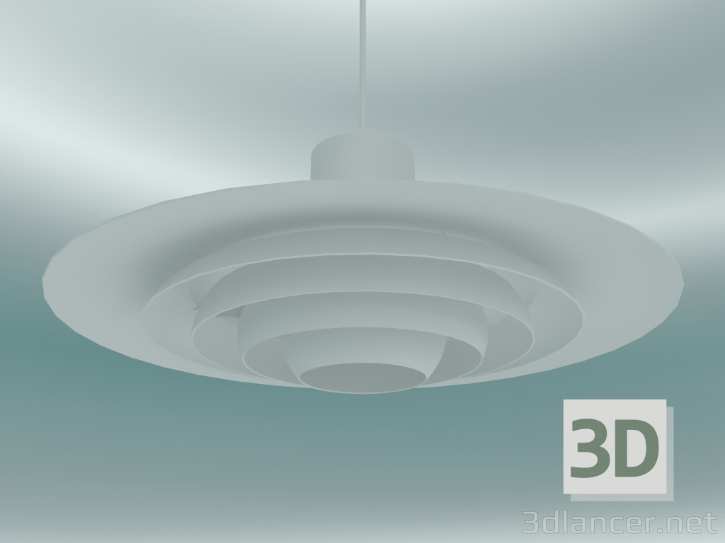 3d model Pendant lamp P376 (KF1, Ø47.5cm, H 19cm, White) - preview