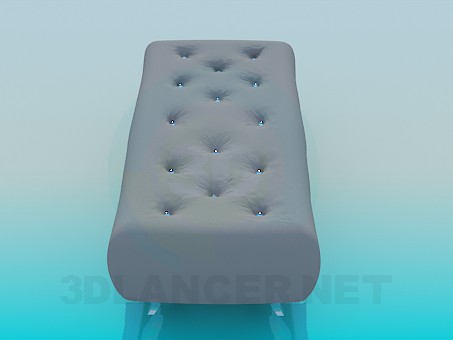 modelo 3D Taburete acolchado doble - escuchar modelo 3D Taburete acolchado doble - escuchar