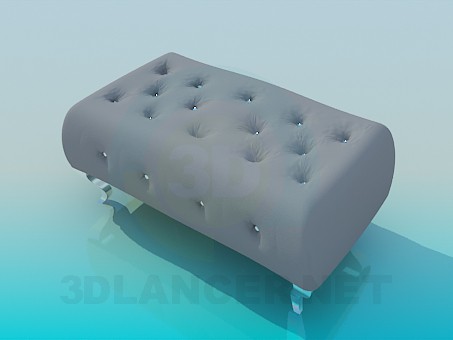 modelo 3D Taburete acolchado doble - escuchar modelo 3D Taburete acolchado doble - escuchar