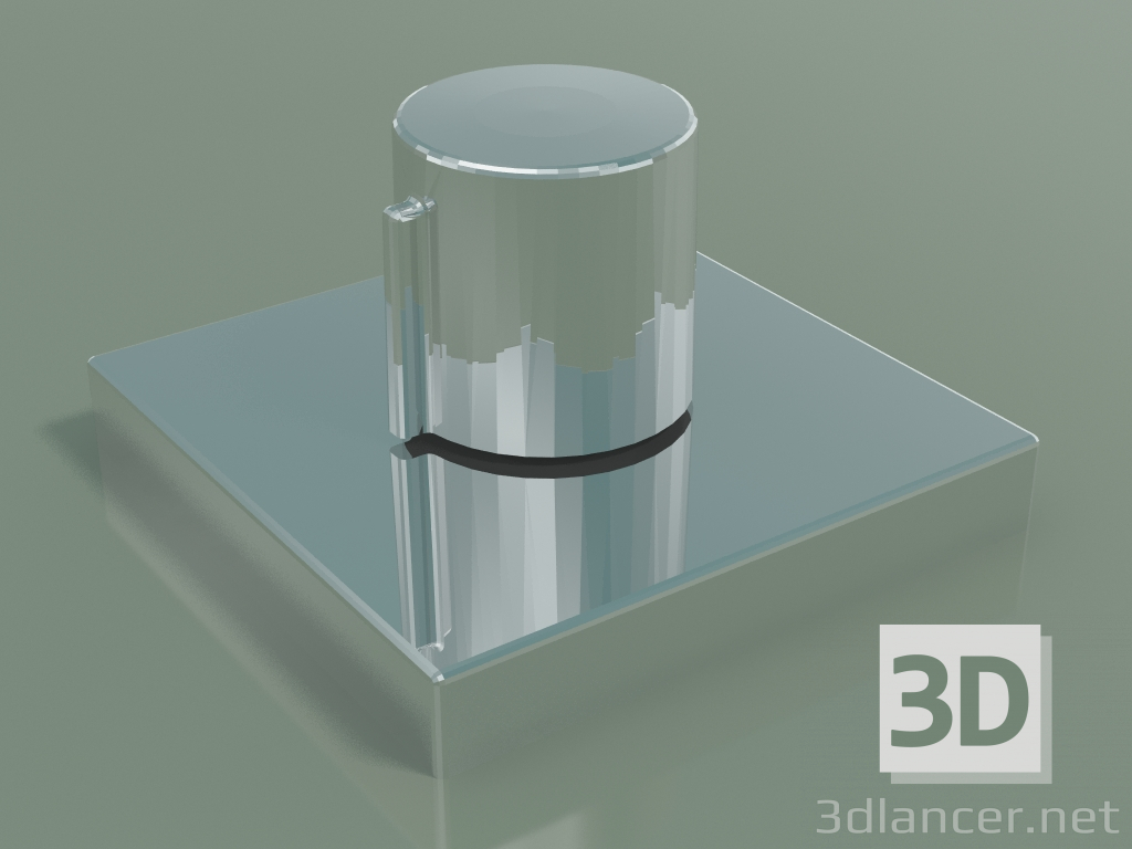 modello 3D Manopola regolazione acqua calda e fredda (20.000 980-00) - anteprima