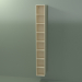 3d model Wall tall cabinet (8DUAFC01, Bone C39, L 24, P 24, H 192 cm) - preview