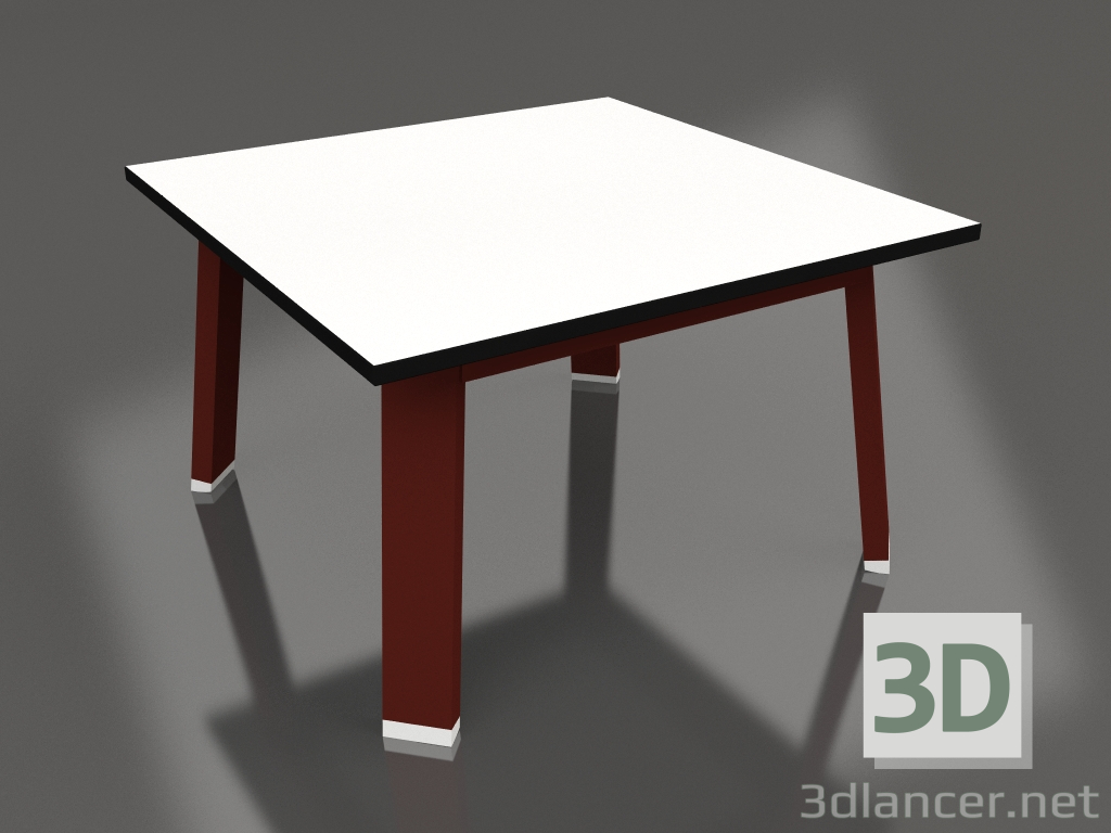 3d модель Квадратный боковой стол (Wine red, Phenolic) – превью