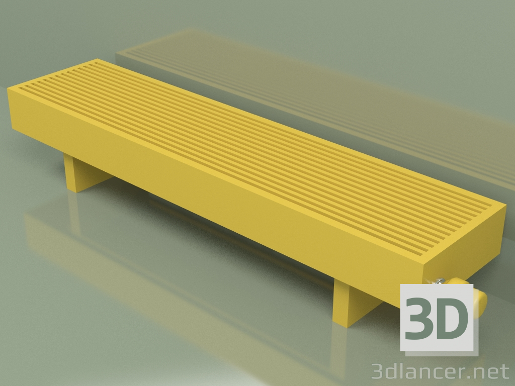 3D modeli Konvektör - Aura Basic (90x1000x236, RAL 1012) - önizleme