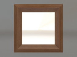 Espelho ZL 06 (400x400, madeira marrom claro)