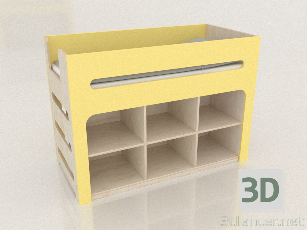 modèle 3D Lit mezzanine MODE PB (UCDPBA) - preview