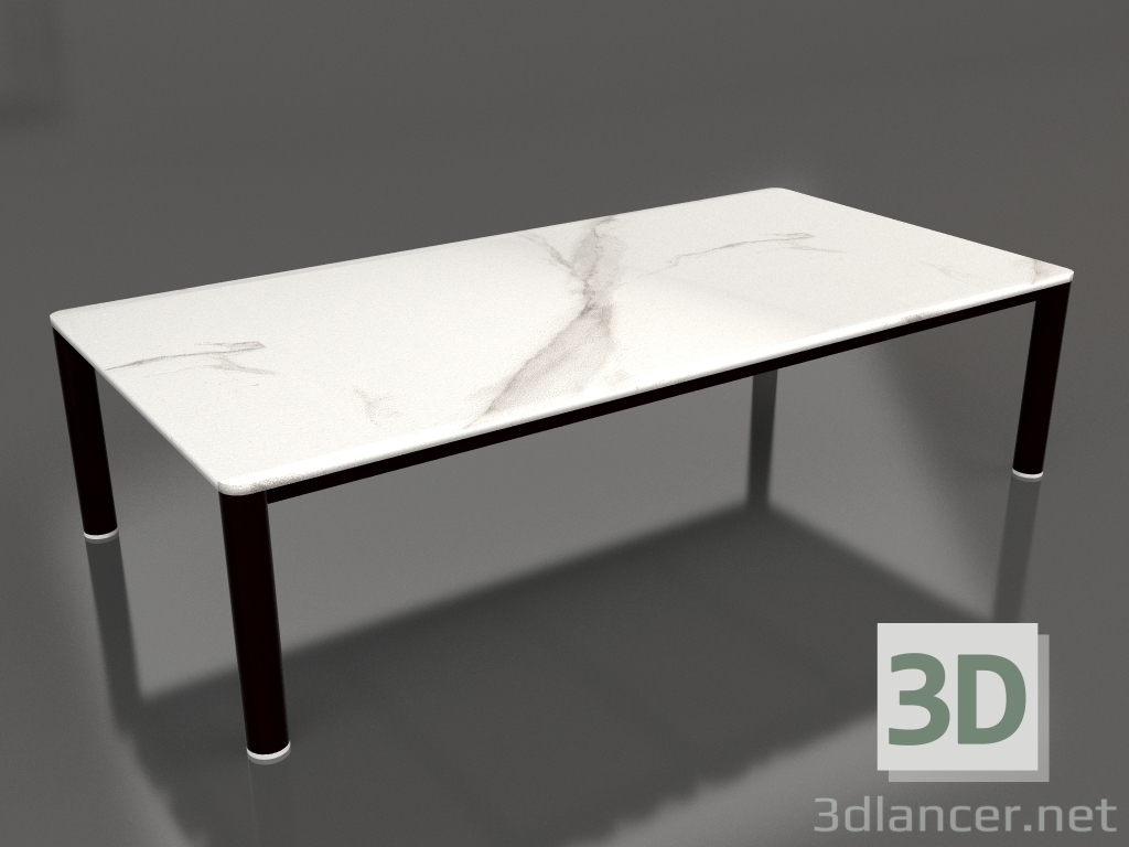 modello 3D Tavolino 70×140 (Nero, DEKTON Aura) - anteprima