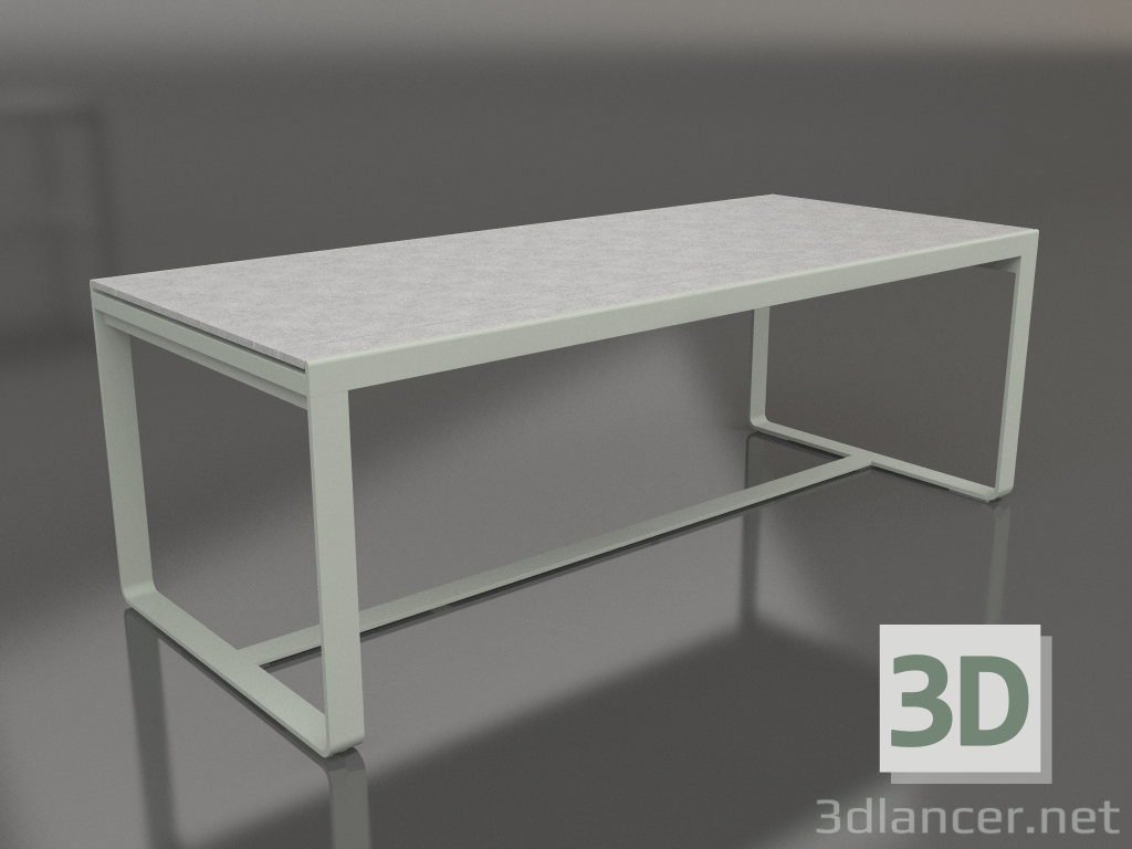 modèle 3D Table à manger 210 (DEKTON Kreta, Gris ciment) - preview