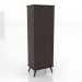 modèle 3D Armoire 3 600x450x1800 mm (frêne noyer) - preview