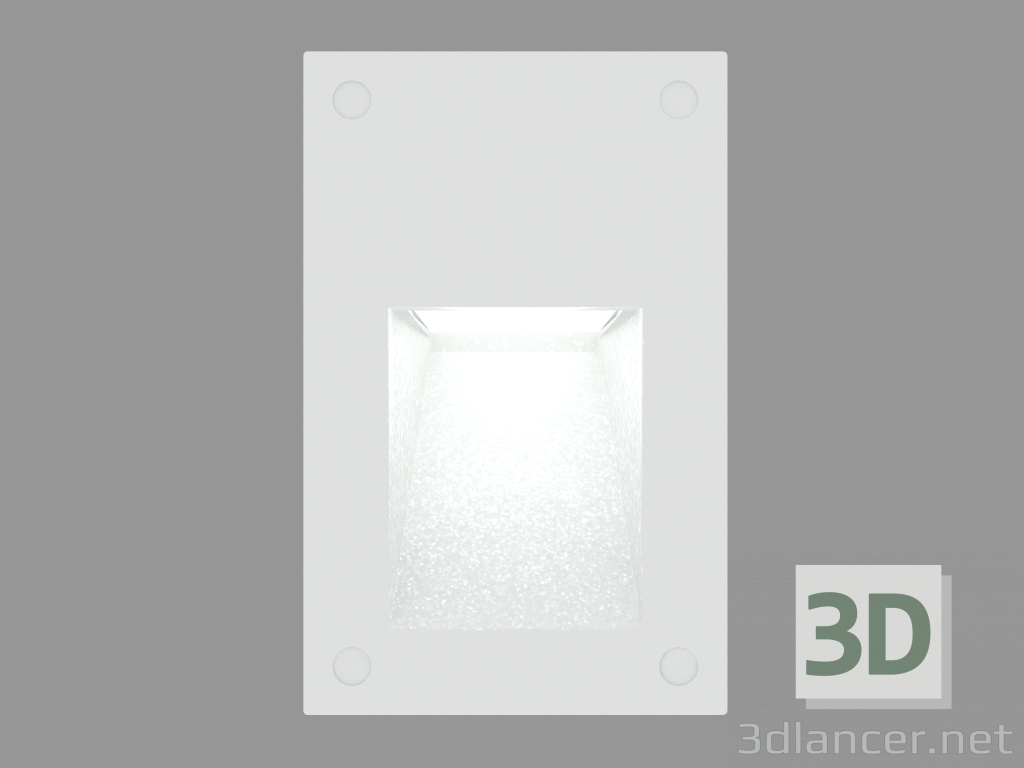 modello 3D Applique da incasso a parete MINIEOS RECTANGULAR (S4621) - anteprima