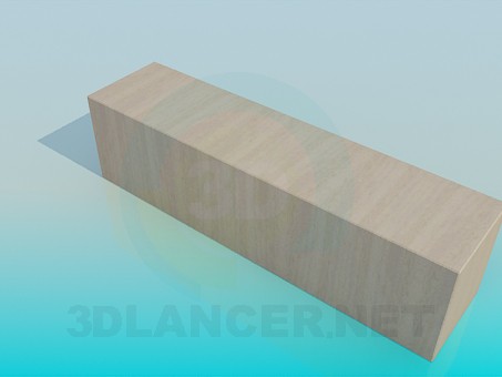 3d модель Тумба для обуви – превью 3d модель Тумба для обуви – превью