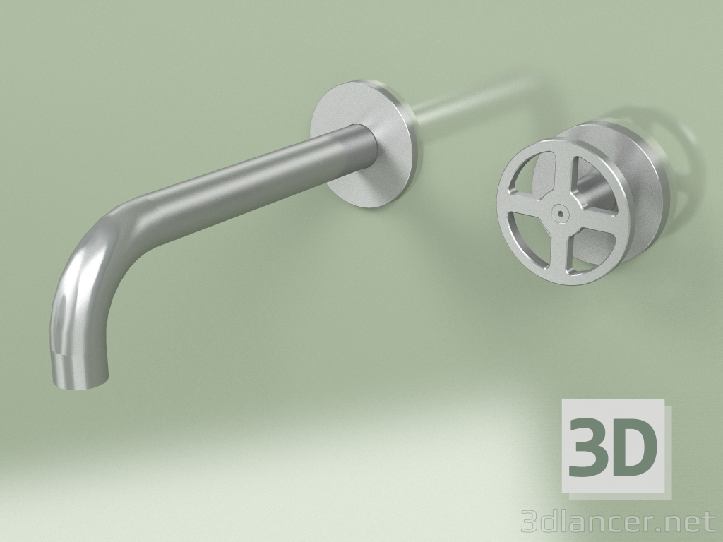 modello 3D Miscelatore idroprogressivo a parete con bocca di erogazione (20 10, AS) - anteprima