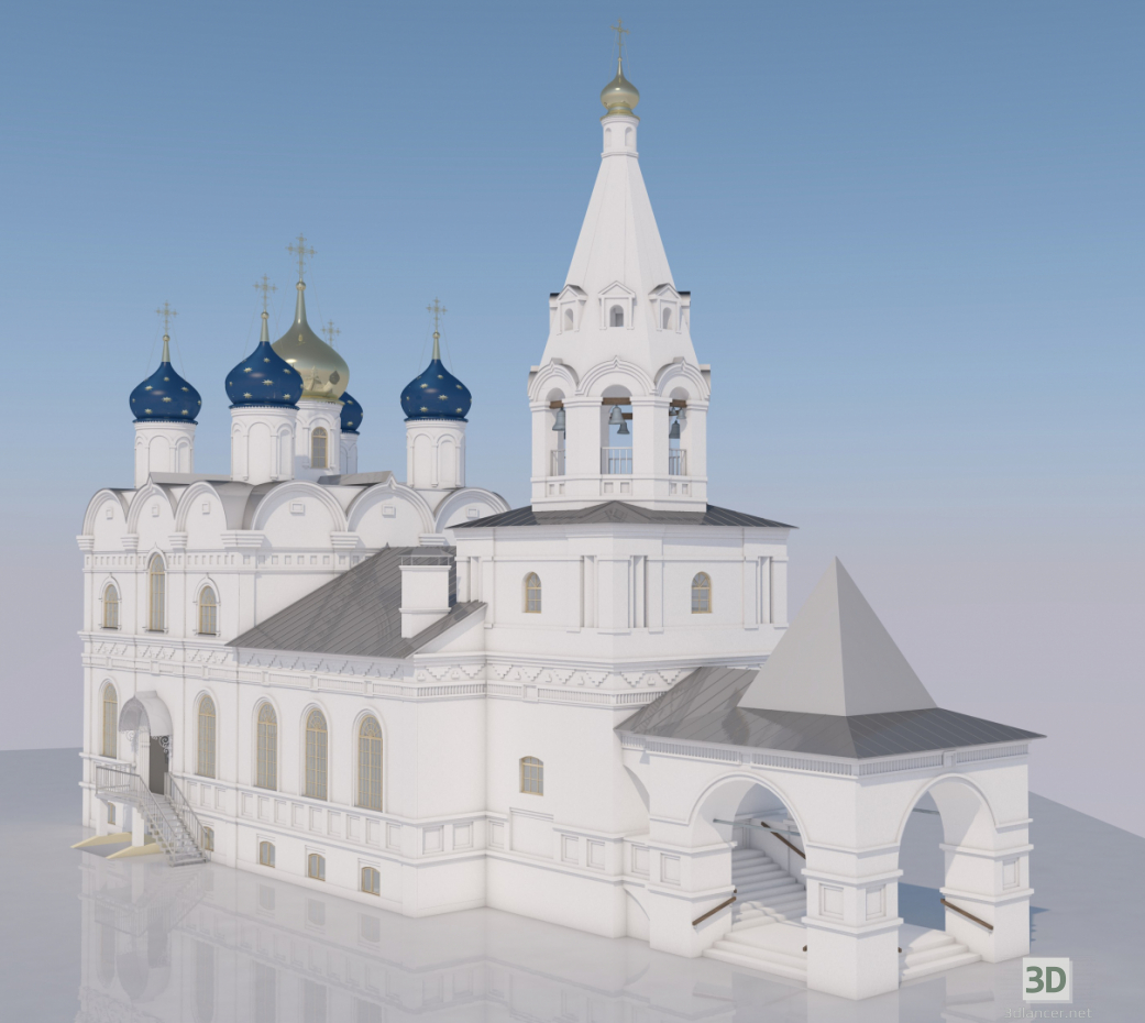3d George's temple. Dedovsk model buy - render
