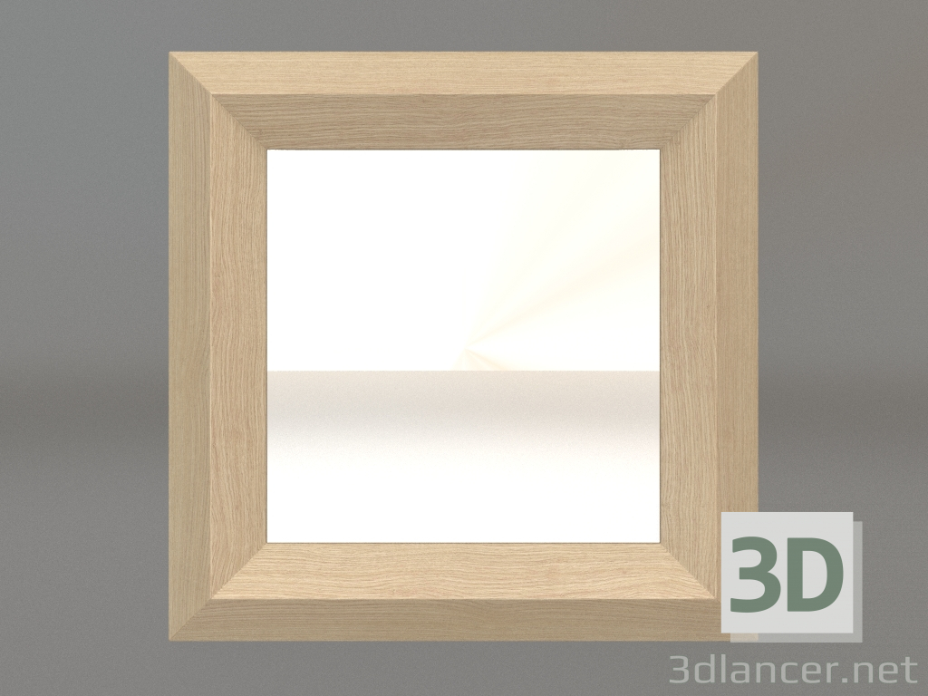 3 डी मॉडल मिरर ZL 06 (400х400, लकड़ी सफेद) - पूर्वावलोकन