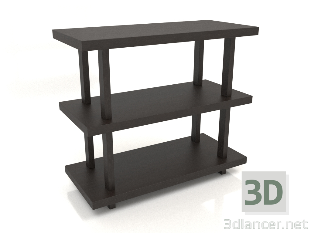 modello 3D Rack ST 01 (900x400x800, legno marrone scuro) - anteprima