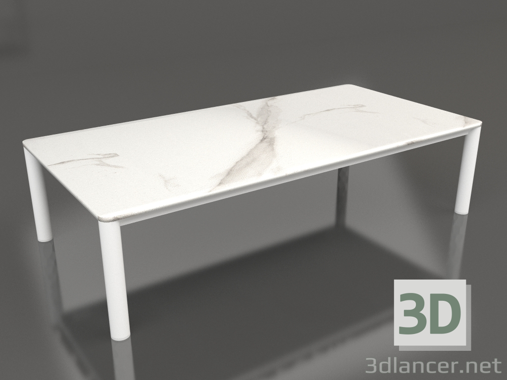 3d model Coffee table 70×140 (White, DEKTON Aura) - preview
