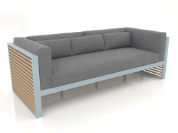 3-seater sofa (Blue gray)