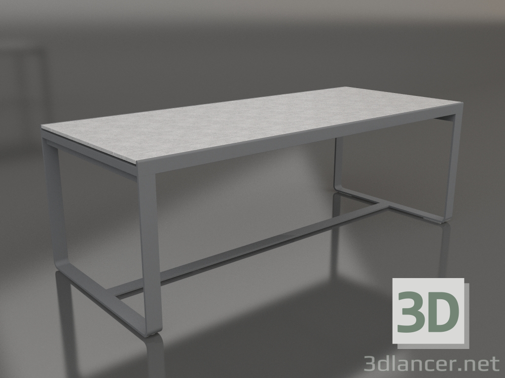 3D Modell Esstisch 210 (DEKTON Kreta, Anthrazit) - Vorschau