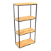 3d model Rectangular rack (WOOD FLOOR, 60x30x128, 4 shelves) - preview