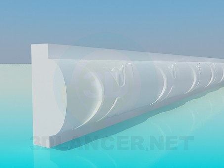 3d model Ceiling molding - preview 3d model Ceiling molding - preview