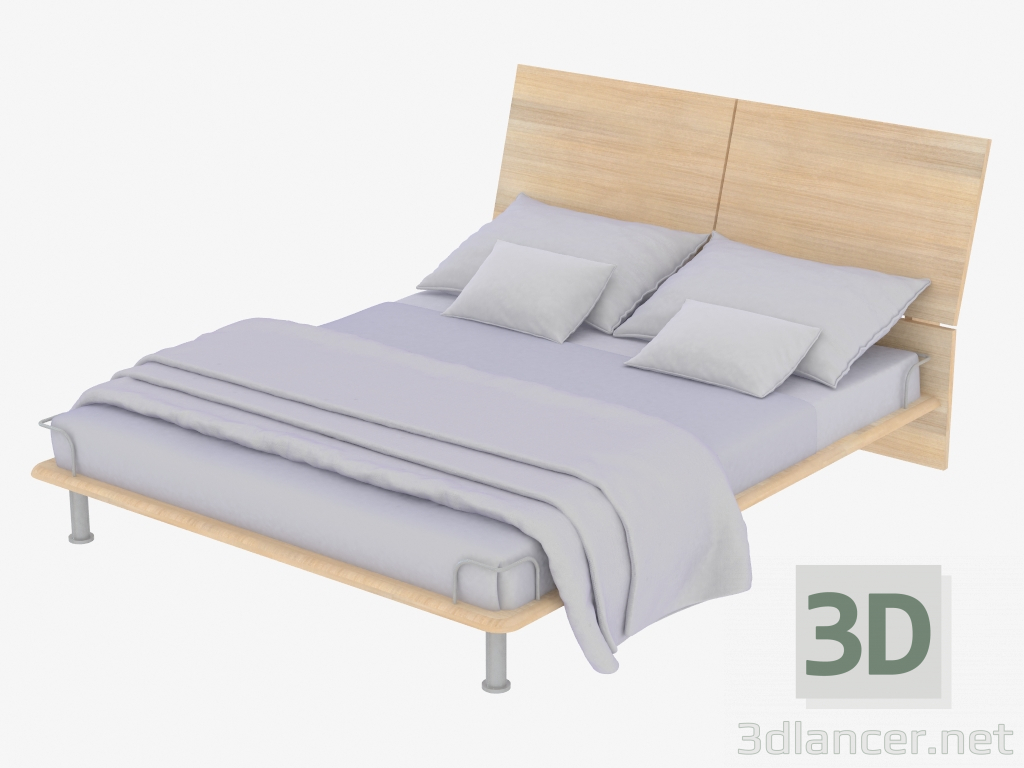 3d модель Кровать двуспальная (cr 25) – превью