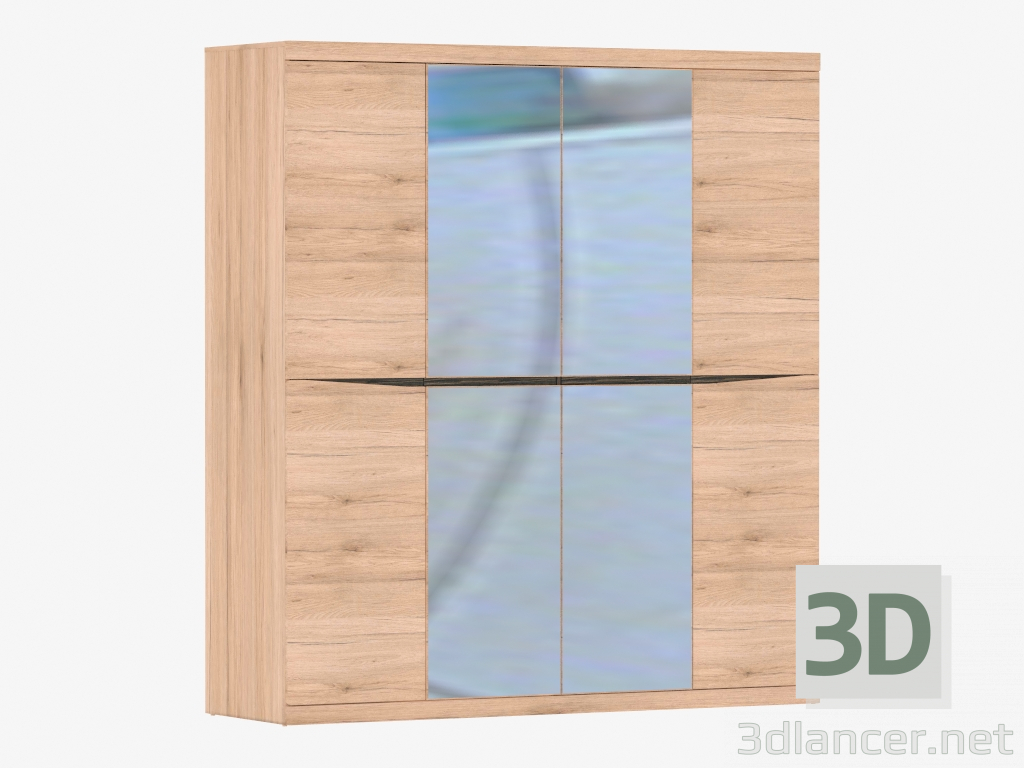 3D Modell Kleiderschrank 4D (TYP 23) - Vorschau