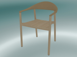 Кресло MONZA armchair (1209-40, oak natural, caramel)