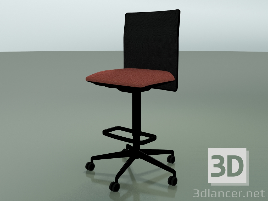 3d model Stool 6504 (5 wheels, with mesh, V39) - preview