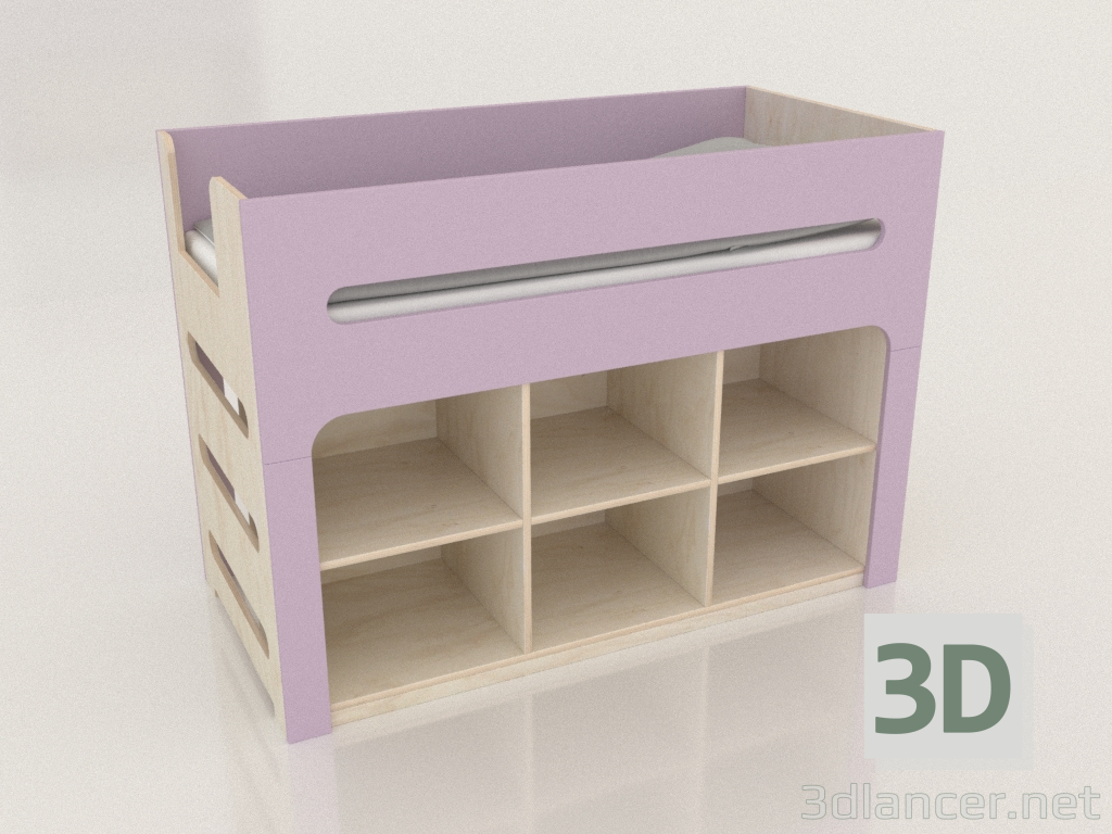 modèle 3D Lit mezzanine MODE PB (URDPBA) - preview