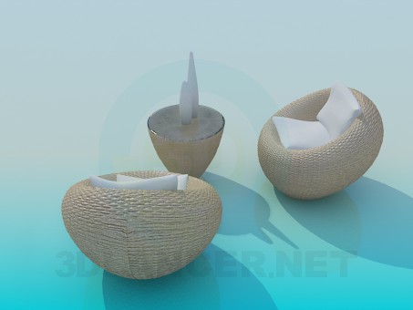 3d model Armchair - preview 3d model Armchair - preview