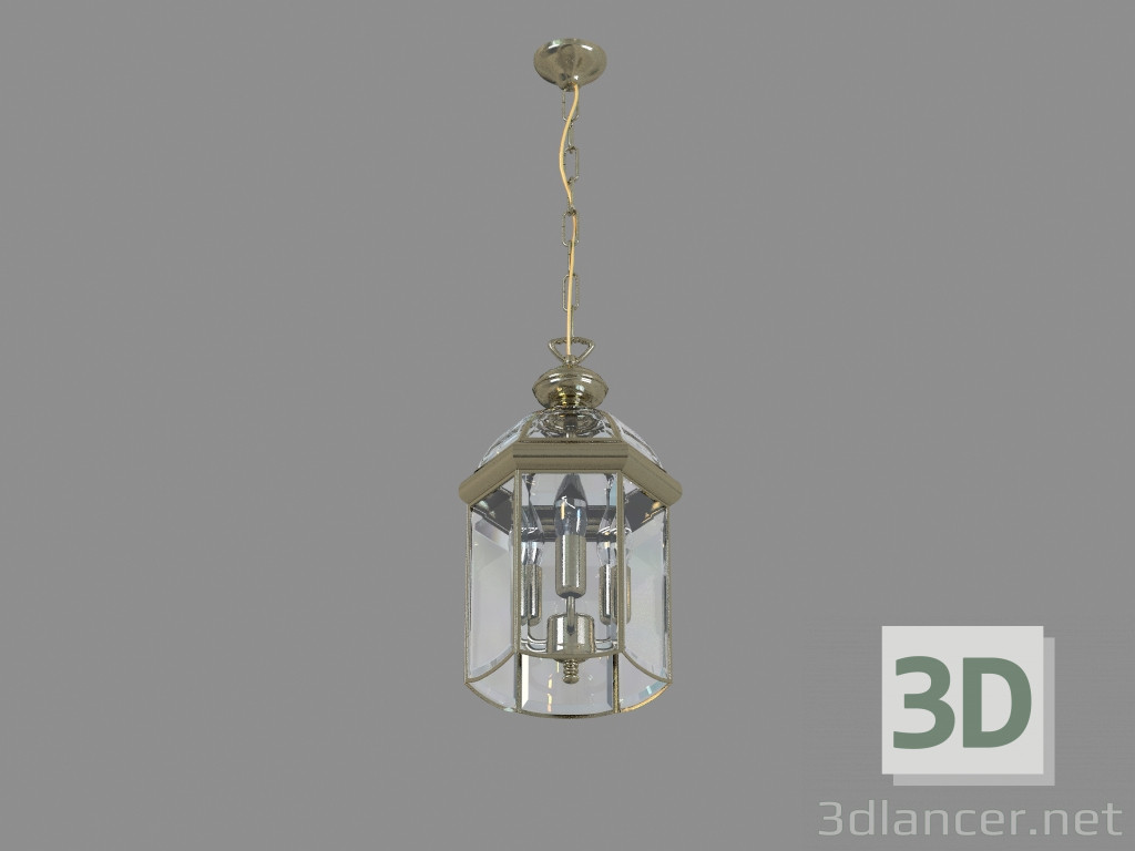 modello 3D Lampada a sospensione A6505SP-3AB - anteprima