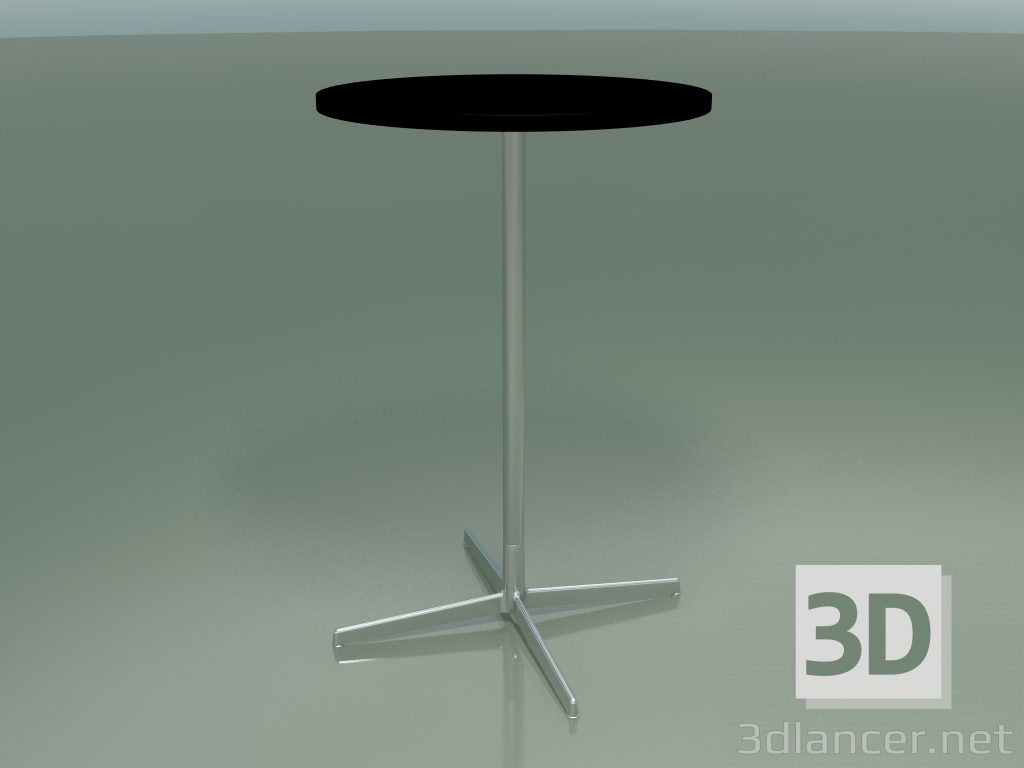 3D Modell Runder Tisch 5522, 5542 (H 105 - Ø 69 cm, Schwarz, LU1) - Vorschau