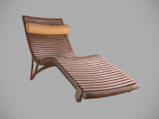 Cadeira de praia de madeira compensada