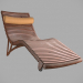 3d Plywood deck chair model buy - render