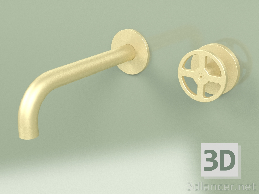 3d model Wall-mounted hydro-progressive mixer with spout (20 10, OC) - preview