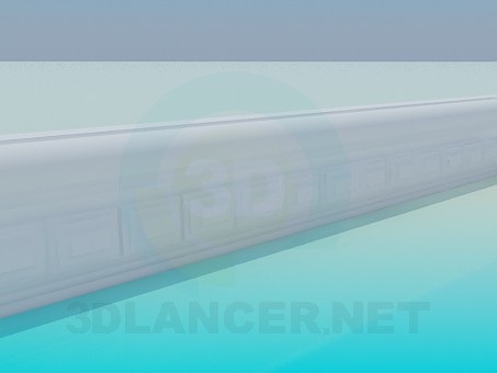 modelo 3D Baguette de yeso - escuchar modelo 3D Baguette de yeso - escuchar