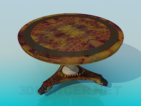 modelo 3D Mesa redonda - escuchar modelo 3D Mesa redonda - escuchar