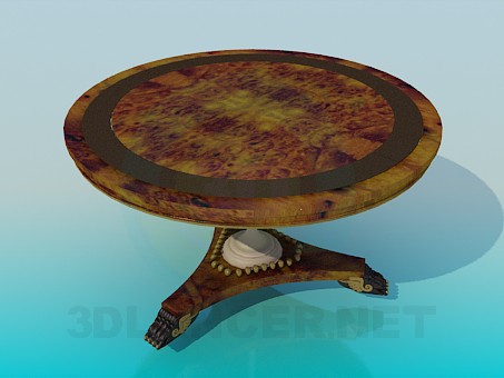 modelo 3D Mesa redonda - escuchar modelo 3D Mesa redonda - escuchar