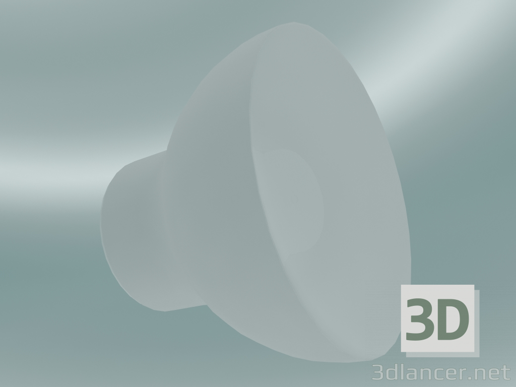 modello 3D Passepartout lampada da parete (JH11, Ø20cm, H 15.5cm, bianco opaco) - anteprima