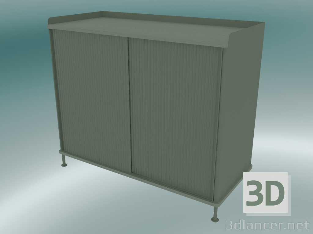 3D modeli Büfe Enfold (Uzun, Tozlu Yeşil) - önizleme
