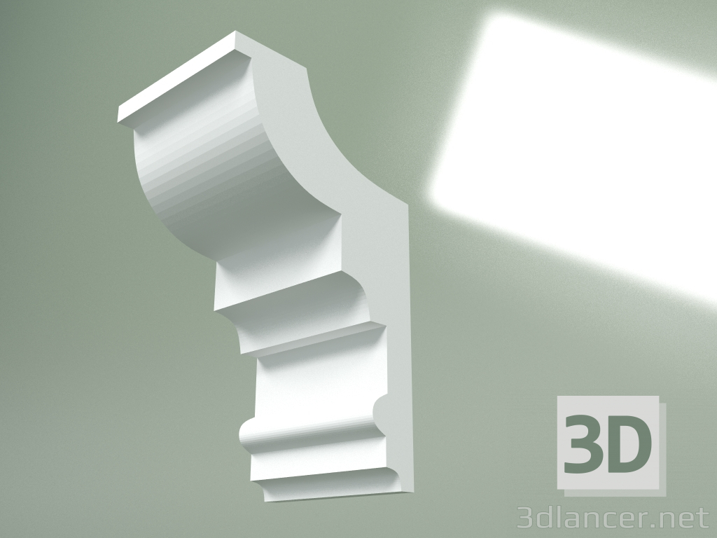 3D modeli Alçı korniş (tavan kaidesi) KT436 - önizleme