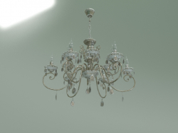 Hanging chandelier 10009-12 (white with gold)