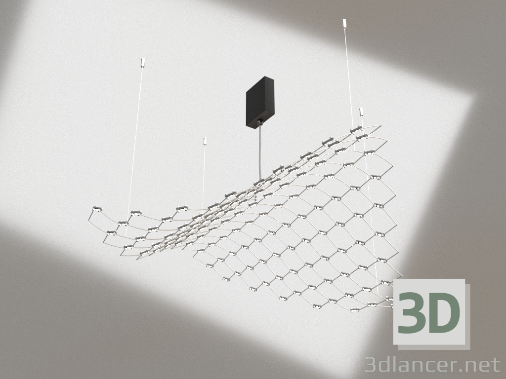 modello 3D Lampada a sospensione MANTA (opzione 2) - anteprima
