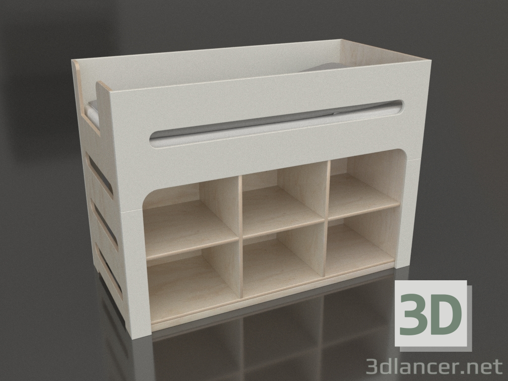 modèle 3D Lit mezzanine MODE PB (UWDPBA) - preview