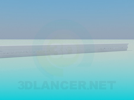 3d модель Багет лепка – превью 3d модель Багет лепка – превью