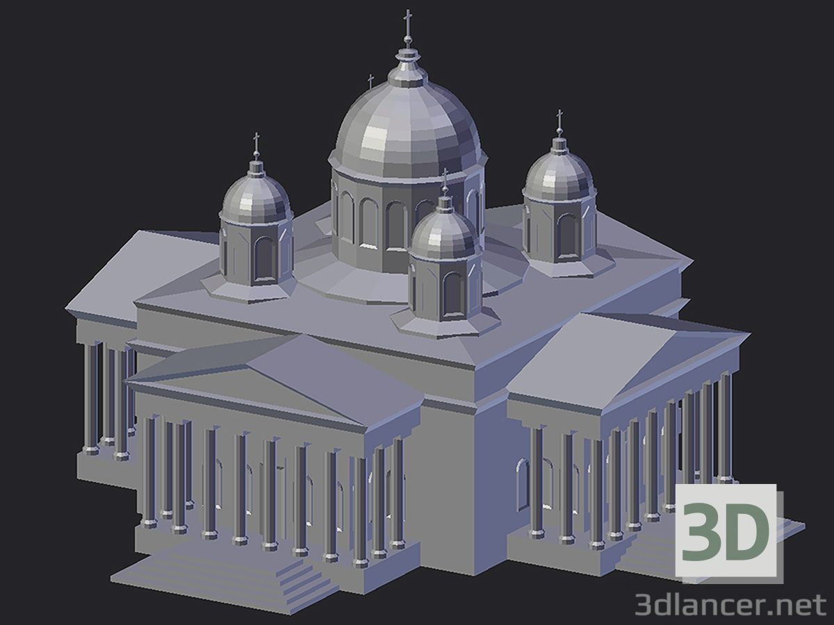 Modelo 3d Arzamas Catedral da ressurreição - preview