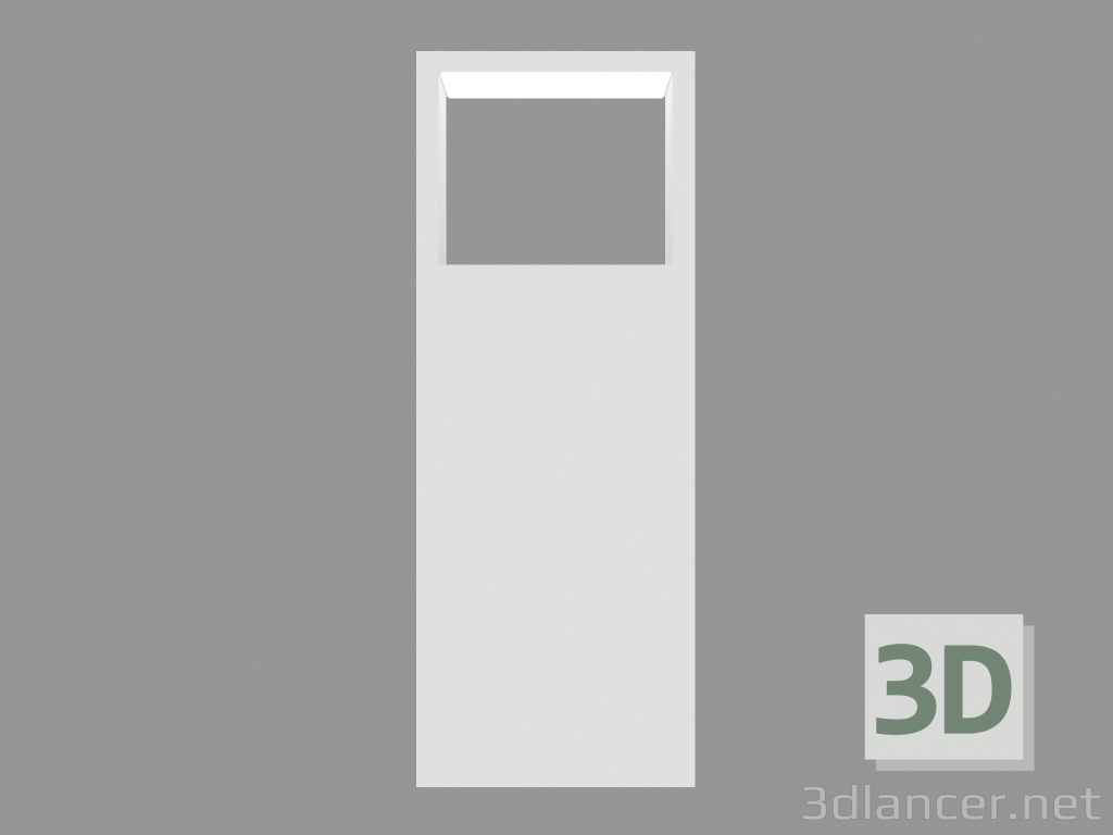 3D Modell Säulenleuchte COOL SQUARE BOLLARD (S7285W) - Vorschau
