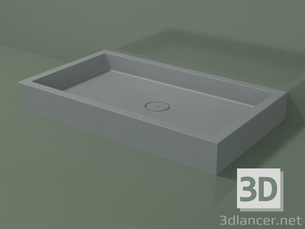 3D modeli Duş teknesi Alto (30UA0111, Gümüş Gri C35, 120x70 cm) - önizleme
