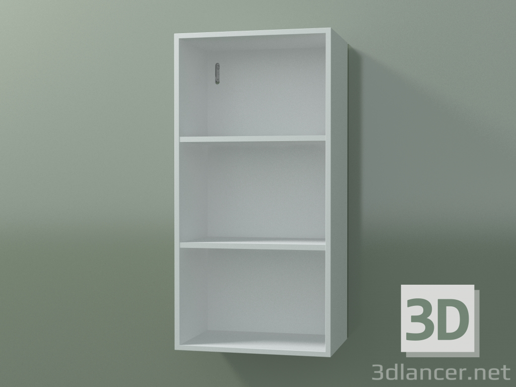 3d model Wall tall cabinet (8DUBBC01, Glacier White C01, L 36, P 24, H 72 cm) - preview
